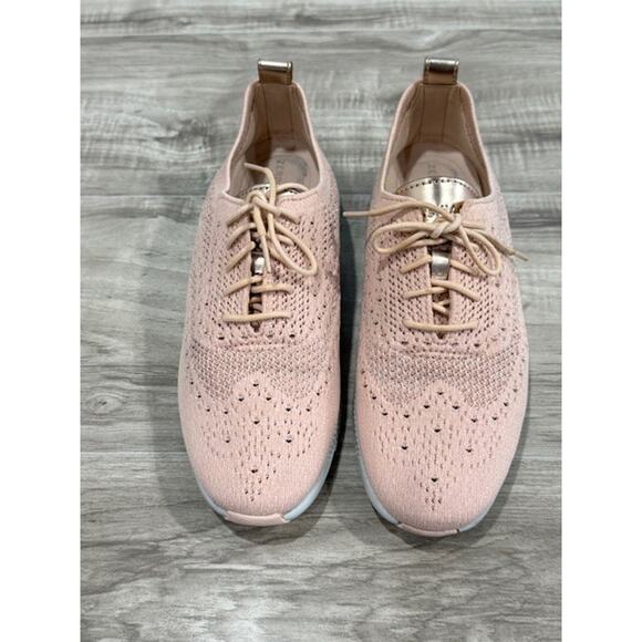 Cole Haan Women's 2.Zerogrand Knit Lace Up Oxford Wingtip Sneaker - Size 8B - Picture 1 of 15